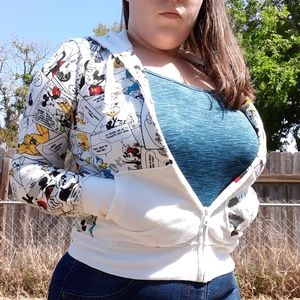 Vintage Y2K Comic Panel Mickey Mouse Hoodie